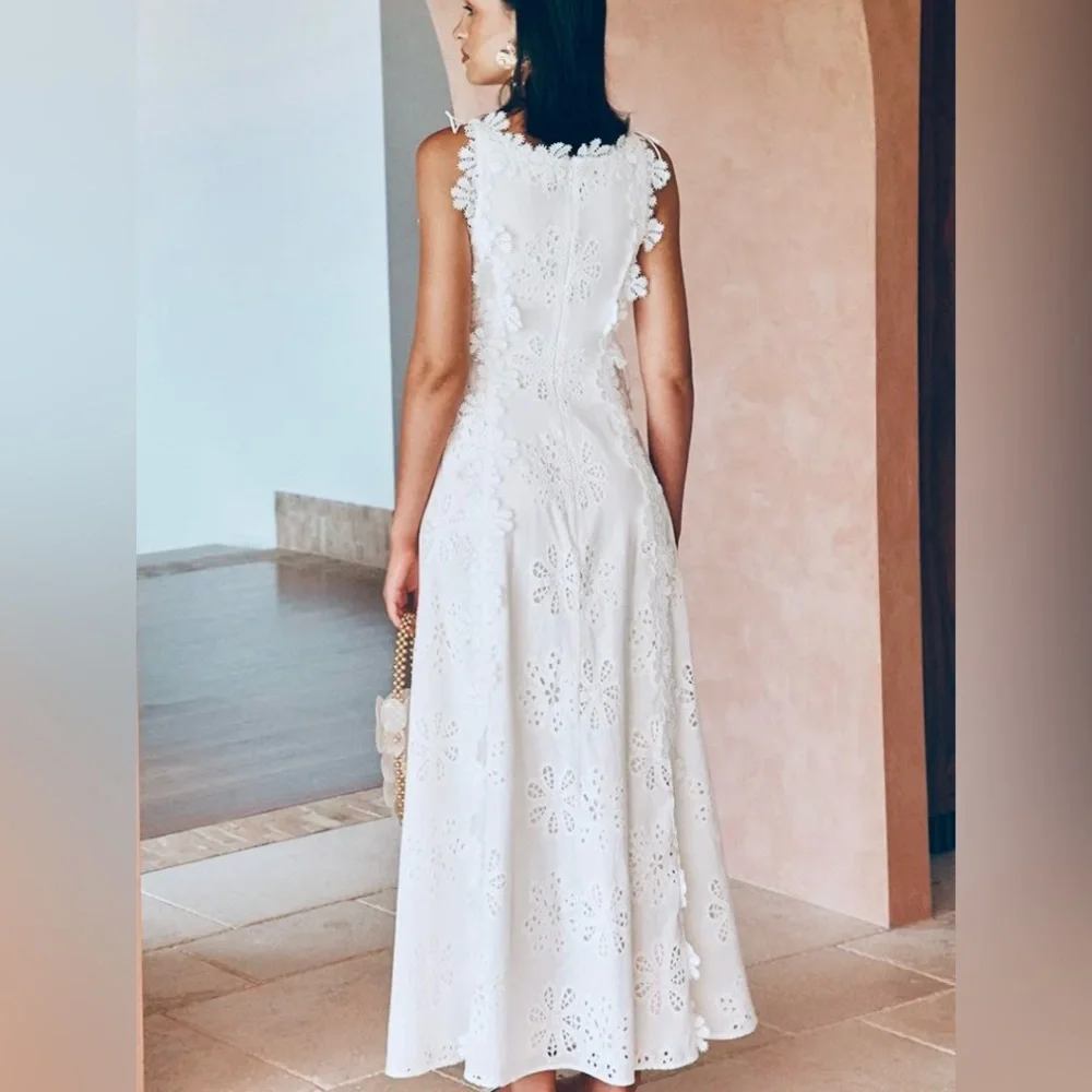NWOT Lace Hook Maxi Dress - Picture 5 of 15